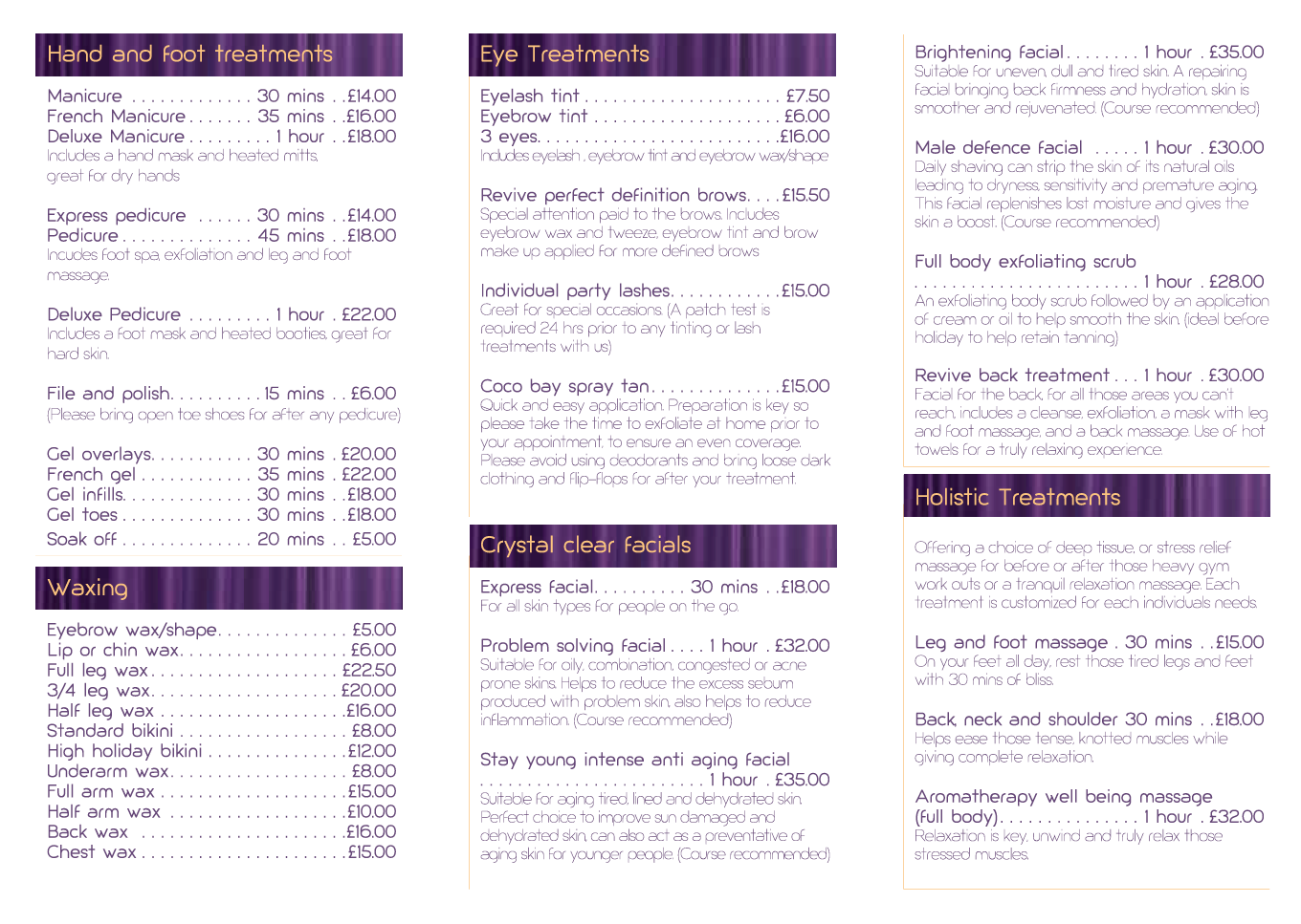 Revive Leaflet